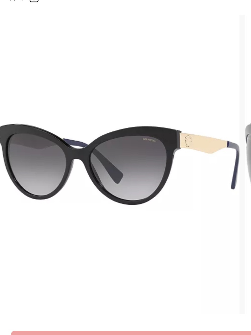 Versace VE4338 polarized cat-eye